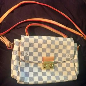 Louis Vuitton Croisette Damier Azur Handbag